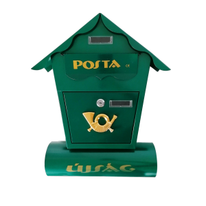 Utcai postaláda újságtartóval – zöld (BBL)