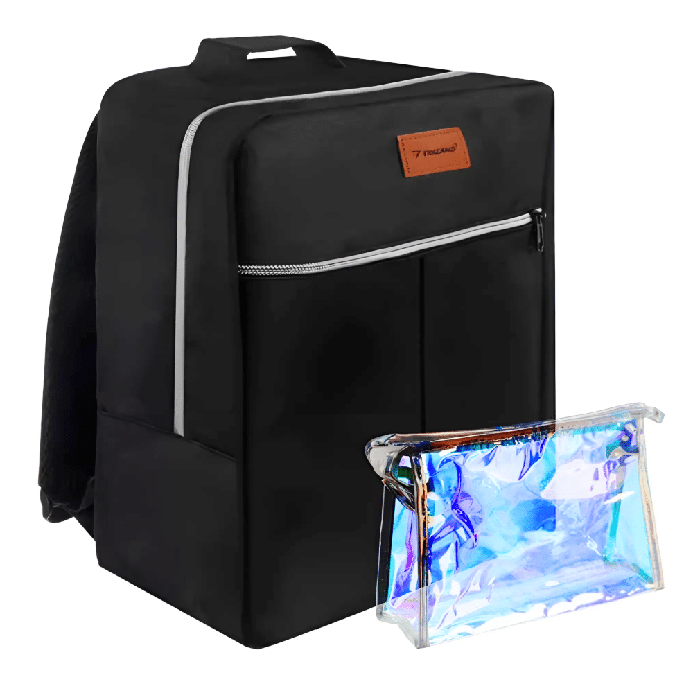 Repüléshez és utazáshoz alkalmas hátizsák + praktikus kozmetikai táska 38x24x18cm (BB-23734)