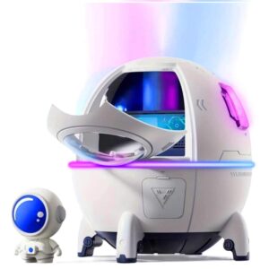 Űrhajós aromadiffúzor és párásító LED fénnyel a tiszta és hidratált levegőért (BBD)