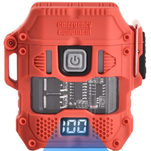 D54 elektromos, víz- és szélálló öngyújtó, zseblámpa funkcióval, díszdobozban (BBV) - Image 4