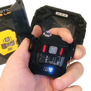 D54 elektromos, víz- és szélálló öngyújtó, zseblámpa funkcióval, díszdobozban (BBV) - Image 3