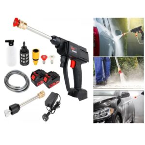 Akkumulátoros autómosó pisztoly - 120 liter/óra sebességgel, 5 méter hosszú csővel és 24Bar üzemi nyomással (THM)(BBV)