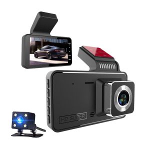Széles látószögű 4 hüvelykes 1080P HD menetrögzítő autós DVR kamera elülső és hátsó videorögzítéssel (BBV)(BBD)