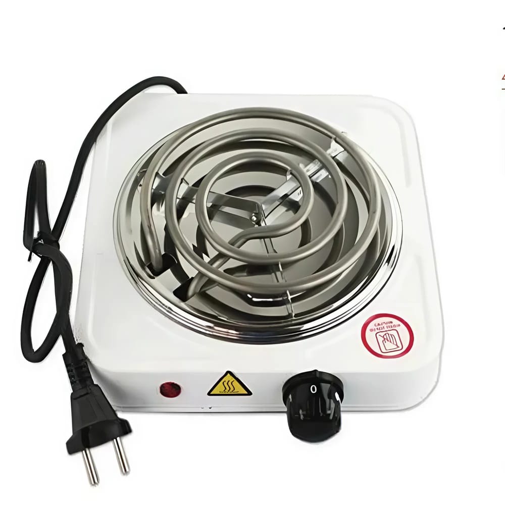 Hot Plate – kompakt egyégős elektromos főzőlap fehér színben 1000W (FX) (BBV)