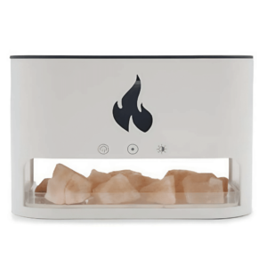Kristály sókő és lánghatású esszenciális olaj diffúzor – 250 ml USB tápellátású csendes cool mist párásító relaxációhoz KP-023 (THM) - Image 3