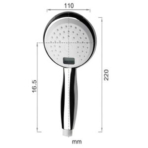 LCD kijelzős víztakarékos zuhanyfej beépített hőmérővel – Intelligens vízkezelés és pontos hőmérséklet-ellenőrzés (BBV) - Image 11