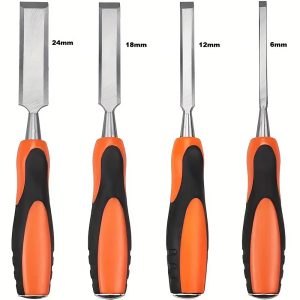 4 darabos rozsdamentes famegmunkáló vésőkészlet – 6mm, 12mm, 18mm, 24mm (BBL)