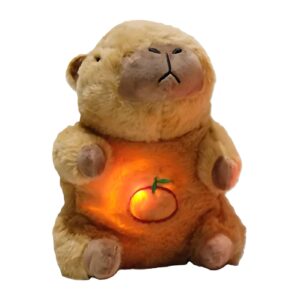Capybara plüss alvótárs babáknak – lélegző funkcióval és környezeti fénnyel, és hanghatással 18 cm (BBJ) - Image 4
