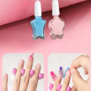 Unikornisos gyerek smink- és ékszerkészlet lányoknak – mosható smink, tükörrel, körömlakkal és gyöngyfűző szettel, 3 fiókos tárolóban (FX) (BBJ) - Image 10