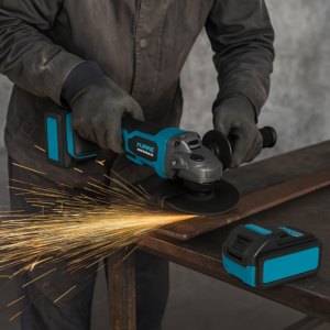 Flinke/Kimiyo akkus sarokcsiszoló – 48V Li-Ion, 1200W, 2 akkumulátorral és gyors töltővel FK-9027-47 (BBD) - Image 2