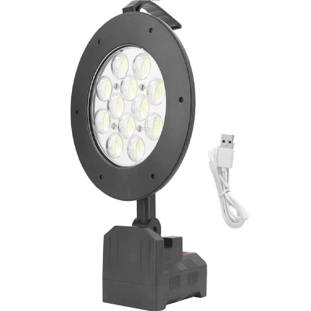 Hordozható, ultra erős, vízálló, hordozható kézilámpa 192 LED- állítható világítású keresőlámpa W872A (FX) (BBV) - Image 10
