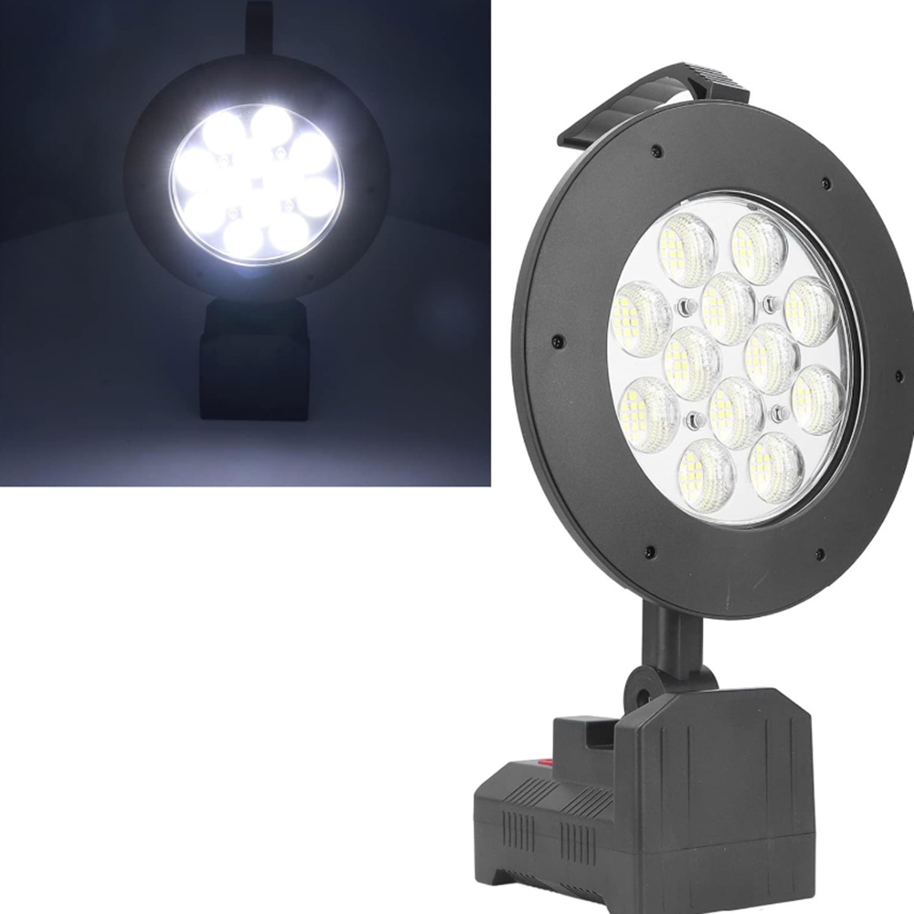 Hordozható, ultra erős, vízálló, hordozható kézilámpa 192 LED- állítható világítású keresőlámpa W872A (FX) (BBV) - Image 9