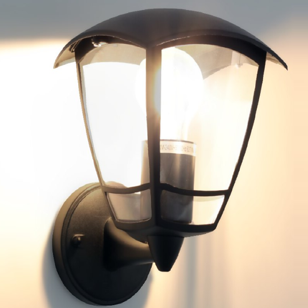 Kültéri LED homlokzati fali lámpa – modern kerti világítás 100V–200V 50-60Hz E27 foglalat - fekete 1006BD (BBD) - Image 2