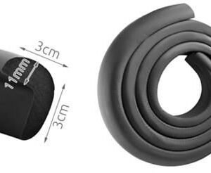 Öntapadós élvédő, biztonsági habszivacs szalag babáknak, fekete (WNDR2676) - Image 6