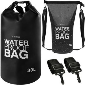 Trizand strapabíró vízálló PVC táska - 30L, fekete (WNDR23568)