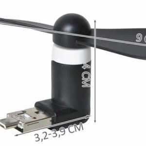 Fekete microUSB és USB ventillátor (WNDR5770) - Image 5