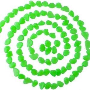 Világító zöld dekor kövek – 100 db (WNDR8766)