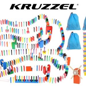 Színes kreatív dominó szett kiegészítőkkel - 1080 részes (WNDR9397)