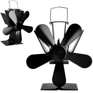 Hővel meghajtott kandalló ventilátor 5 propellerrel (WNDR9596)