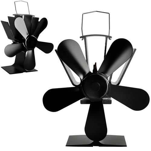 Hővel meghajtott kandalló ventilátor 5 propellerrel (WNDR9596)