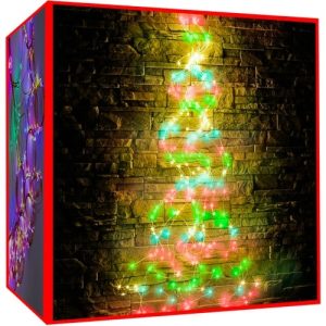 200 LED lámpa - angyal haj - színes fények 12V (WNDR11348)