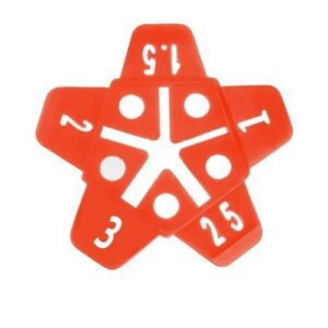 152 darabos burkolat és csempeszintező készlet - tartalmaz 100 darab klipszet, 2 darab kulcsot és 50 darab csillagot (WNDR14510) - Image 3