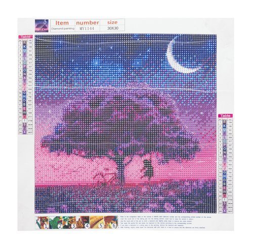 Gyémánt kirakó éjszakai tájkép mintával 30 x 30 cm H16137 (WNDR16137) - Image 9