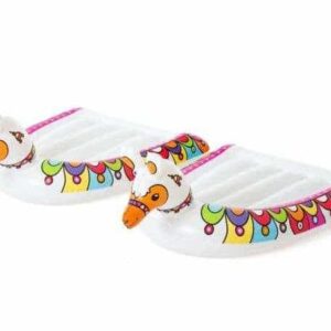 Duplapályás vízicsúszda gyerekeknek – 2 darab felfújható láma matraccal – 488 cm (WNDR11870) - Image 2