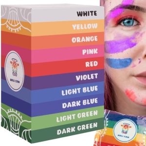 Holi por fotózásokhoz és bulikhoz 10 élénk színben – 10 x 100 g (WNDR10564)