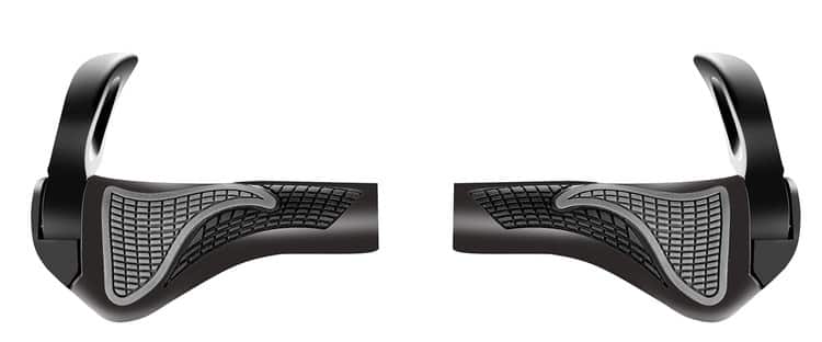 2 db-os ergonomikus bicikli kormányvédő – kerékpár kormány markolat – szürke, fekete (WNDR18315) - Image 5