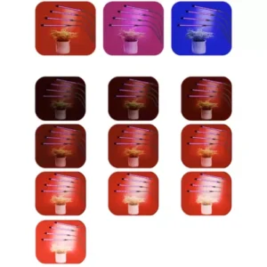 20 LED-es lámpa növények számára - 4 darabos szett Gardlov (WNDR19388) - Image 9