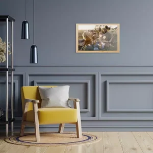 Barna színű fenyő képkeret, strasszkő és gyémánt kirakókhoz 24 x 34 cm (WNDR19917) - Image 4