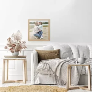 Képkeret sérülésálló plexi üveggel - strasszkő és gyémánt kirakókhoz – 25 x 25 cm, barna szín (WNDR19919) - Image 4