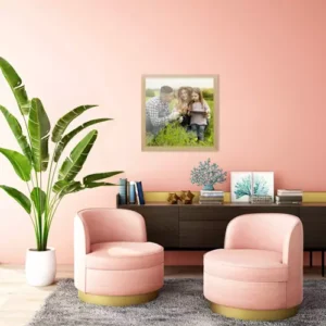 Képkeret sérülésálló plexi üveggel - strasszkő és gyémánt kirakókhoz – 25 x 25 cm, barna szín (WNDR19919) - Image 5