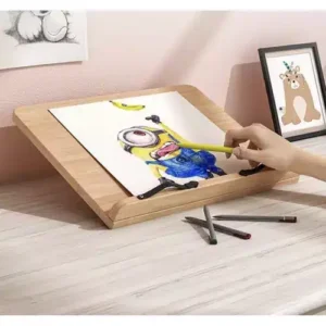 Többfunkciós bambusz könyvtartó állvány – 6 állítható dőlésszöggel (WNDR19222) - Image 6