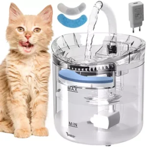 Automata vízadagoló kisállatoknak – itató csap szűrőrendszerrel, 2L (WNDR20700) - Image 1