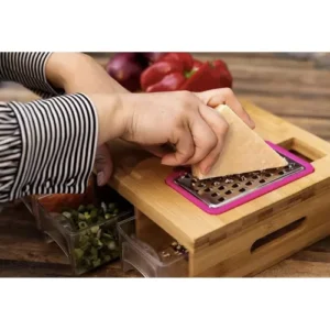 3 az 1-ben vágódeszka bambuszból, 4db tárolóedénnyel, 4db reszelővel (WNDR20205) - Image 4