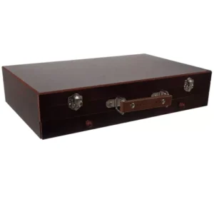 129 darabos rajz és festőkészlet – elegáns fa tároló táskában (WNDR21644) - Image 4