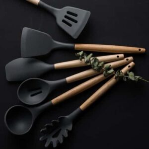 Szilikon hőálló konyhai kiegészítő szett – 12 darabos készlet praktikus tárolóban (WNDR21804) - Image 6