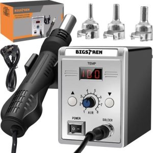 Professzionális LCD kijelzős hegesztőgép kerámia fűtőmaggal - 700 watt (WNDR16751)