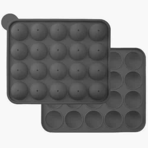 Szilikon gömb forma pálcikákkal – nyalóka, jégkrém és aprósütemény forma – 20 db-os (WNDR21808) - Image 4