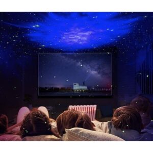 Űrhajós formájú LED projektor, éjszakai lámpa – asztronautás csillagfény kivetítő (WNDR21857) - Image 7