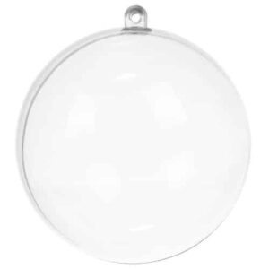 Átlátszó díszgömbök 12 cm, 5 darabos szett Ruhhy (WNDR22278) - Image 3