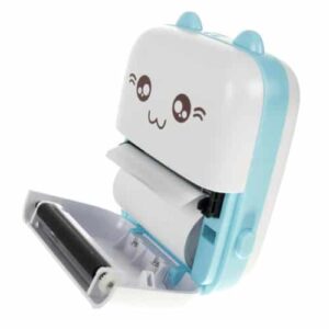 Mini cicás bluetooth-os thermo print fekete-fehér fotónyomtató - 10 db nyomtatótekerccsel (WNDR22272) - Image 6