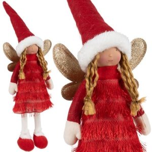 Tündér – Piros karácsonyi figura Ruhhy (WNDR22346)