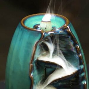 Kerámia folyékony füst füstölőkúp tartó - vízesés, 55 db kúppal (WNDR22655) - Image 3