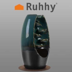 Kerámia folyékony füst füstölőkúp tartó - vízesés, 55 db kúppal (WNDR22655) - Image 8