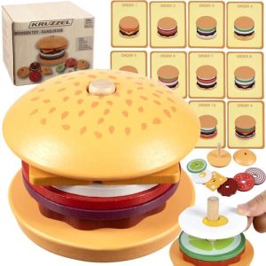 Kreatívan összerakható hamburger fajáték rengeteg összetevővel (WNDR22673)