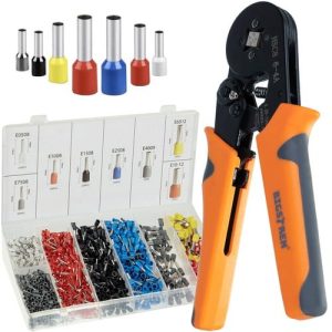 Krimpelő készlet 0,25-10 mm méretig, 1200 kábelsaruval és tárolódobozzal (WNDR22717)