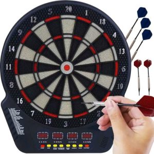 Elektromos darts tábla + 6 darab darts nyíllal és 27 beépített játékmóddal (WNDR22814)